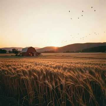 Atardecer En El Campo